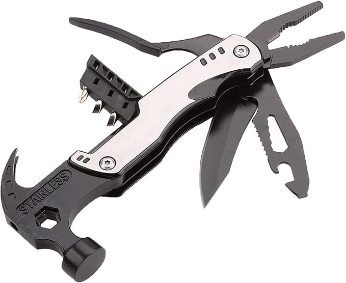 Stainless Steel Multipurpose Tool Kit Portable &amp Heavy Duty Light Weight &amp Durable Pocket Multi Tool Kit Suitable as Camping Multitool Emergency Pocket Tools