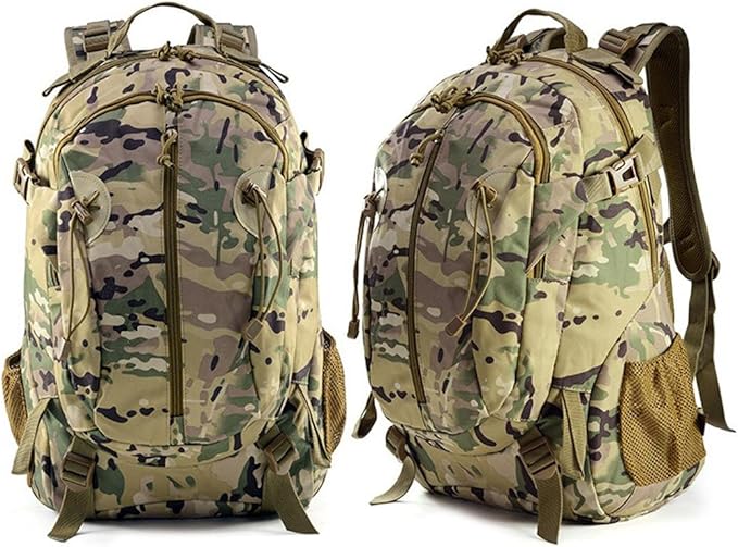 Tactical Backpack for Men Hiking Day Pack Military Rucksack Waterproof 30L EDC Bag Army Assault Pack (CP)