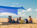 Neso Grande Portable Beach Tent Sun Shelter - Lightweight Beach Shade Canopy - Easy Setup for Family Outings - Patented Reinforced Corners - UPF 50+ Sun Protection