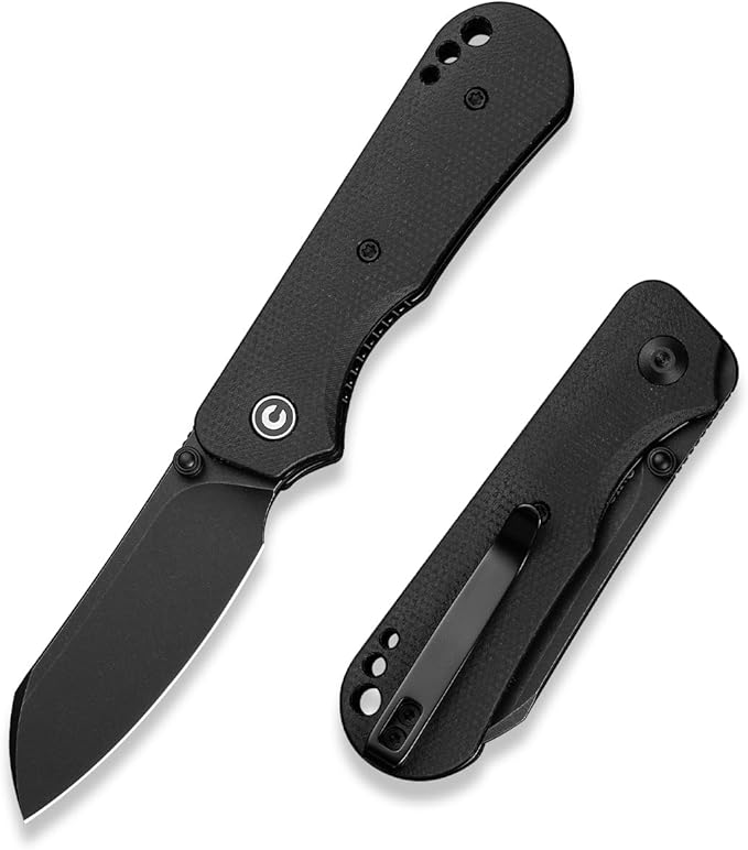 CIVIVI Crabby Pocket Knife EDC Folding Knife for Men Women with Swedish 14C28N Blade Contoured Micarta Handle Designed by Ken Onion Jr. C24055-3