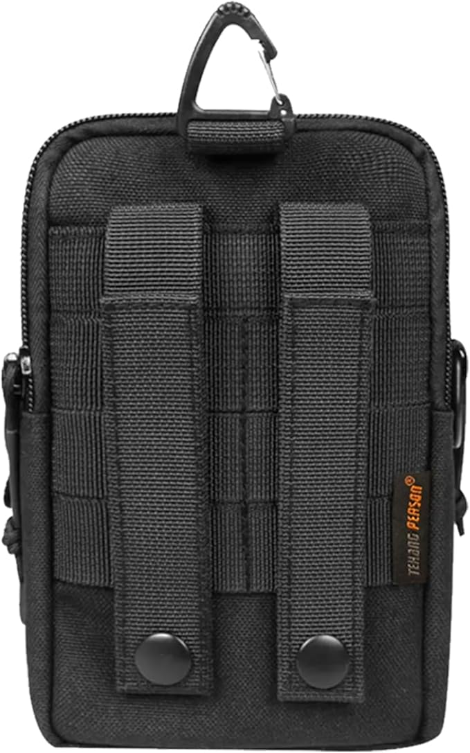 Outdoor Sports Men's Fanny Pack Multifunctional Shoulder Crossbody Work Site Bag Wear-Resistant Waterproof 7 Inch Cell Phone Bag Tactical Tool Bag Hunting Bag