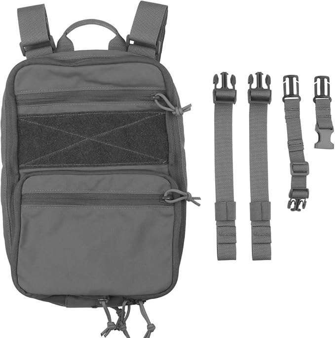 Tactical Expandable MOLLE Backpack - Durable Nylon Spacious with Organized Pockets - for Traveling Hiking Hunting(Brown)