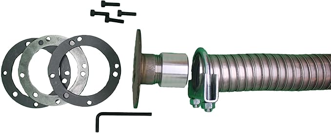 GenExhaust for Champion #90 3hole or 4hole 1-1/2 galv steel tubing 8' long