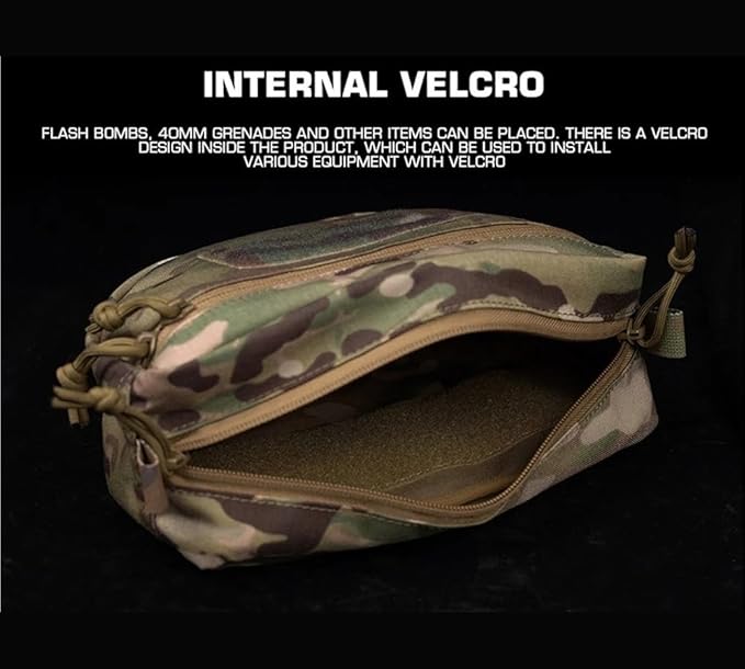 Tactical Sub Pouch Hunting Vest Fanny Pack Belly Bag Airsoft Vest Drop Underbelly Storage