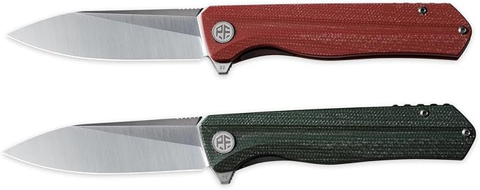 Petrified fish PF8183.54 D2 Blade104g G10 Handle Flipper Folding knife (Carbon fiber with G10 handle Satin)