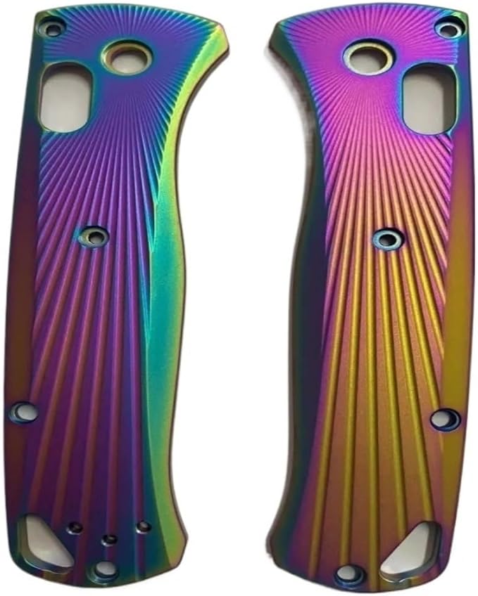 1 Pair Scales Handle Patch Fits for Benchmade Bugout 535 CNC Titanium Knife Handle Patch Replacement