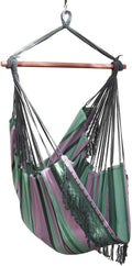 Vivere Cotton Hammock Chair with Hardwood Spreader Bar - 250 lb Capacity (Watermelon)