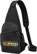 US Army 18th Engineer Brigade Vietnam Veteran Chest Pack Leisure Shoulder Crossbody Chest Bag