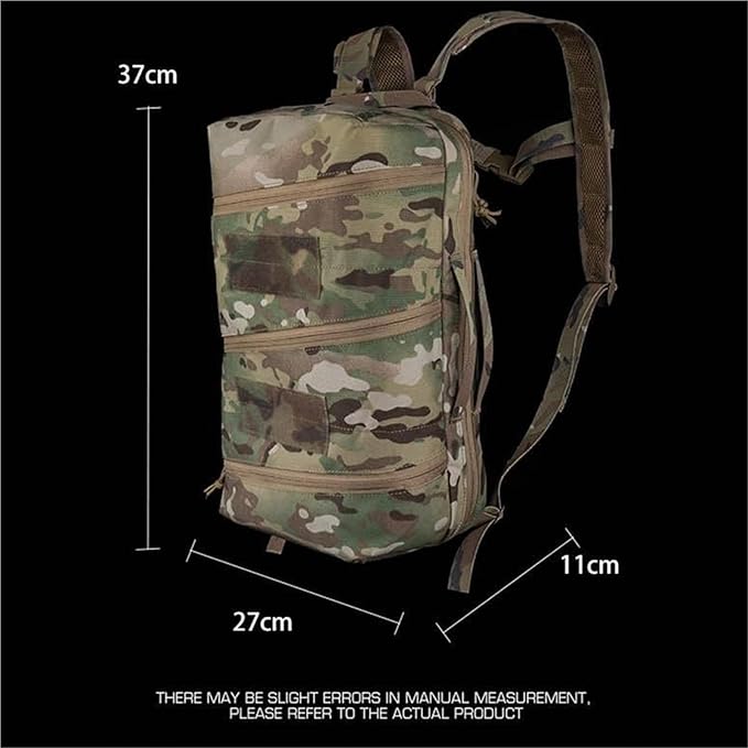 Large Lightweight Tactical First Aid Backpack - Durable Tear-Resistant Medical Organizer with Multipurpose Back Panel(Ranger Green)