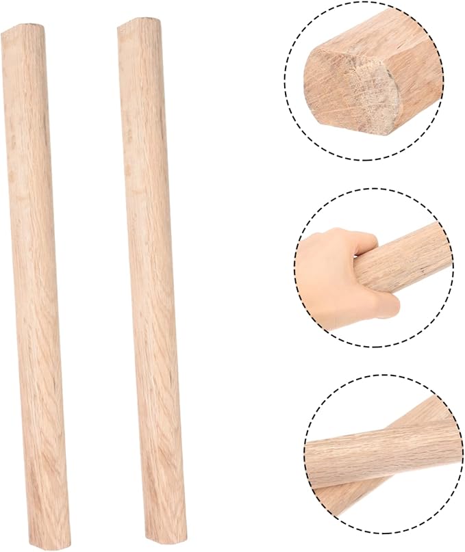 KALLORY 2Pcs Durable Axe Replacement Handles Hatchet Handle for Camping Outdoor Use Comfortable Grip Compatible with Various Axes Essential Axe Accessory