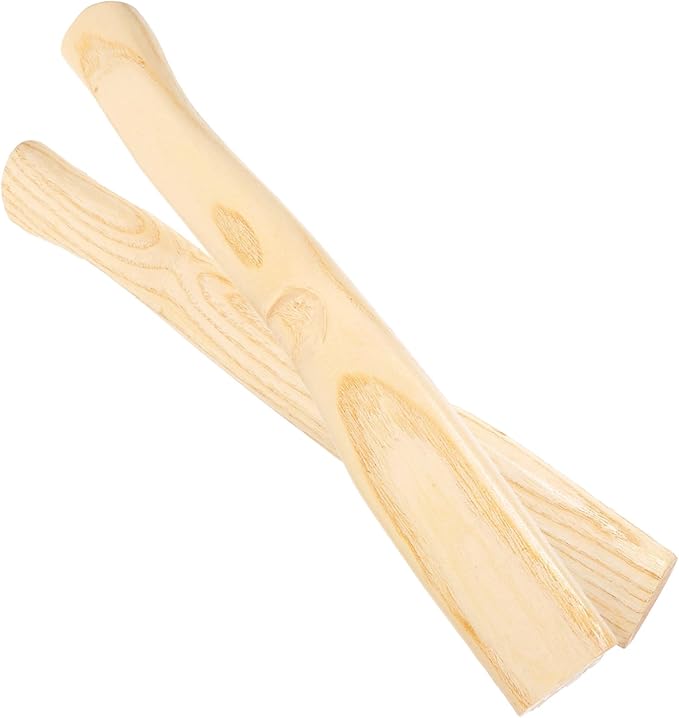 2pcs Replacement Wooden Hatchet Handles for Camping Durable Wood Handle with Ergonomic Design High Hardness for Woodworking and Cutting Tasks