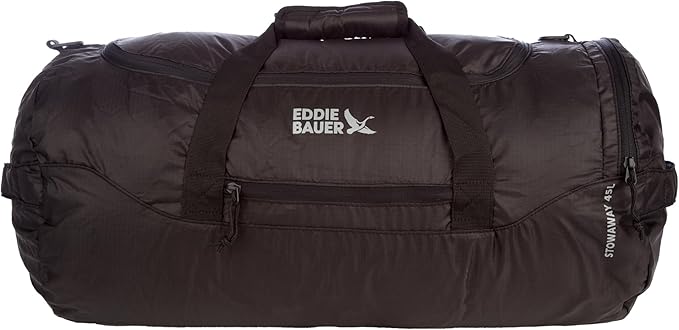 Eddie Bauer Stowaway Packable Duffel Bag | Travel | Foldable | Lightweight | Durable | Ripstop Polyester