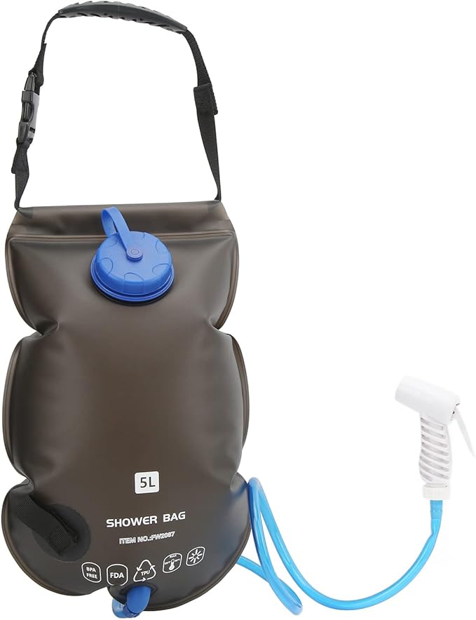 Portable Camping Shower Bag 5L with Spraying Machine TPU with Food Quality Multi Application for Outdoor Trips