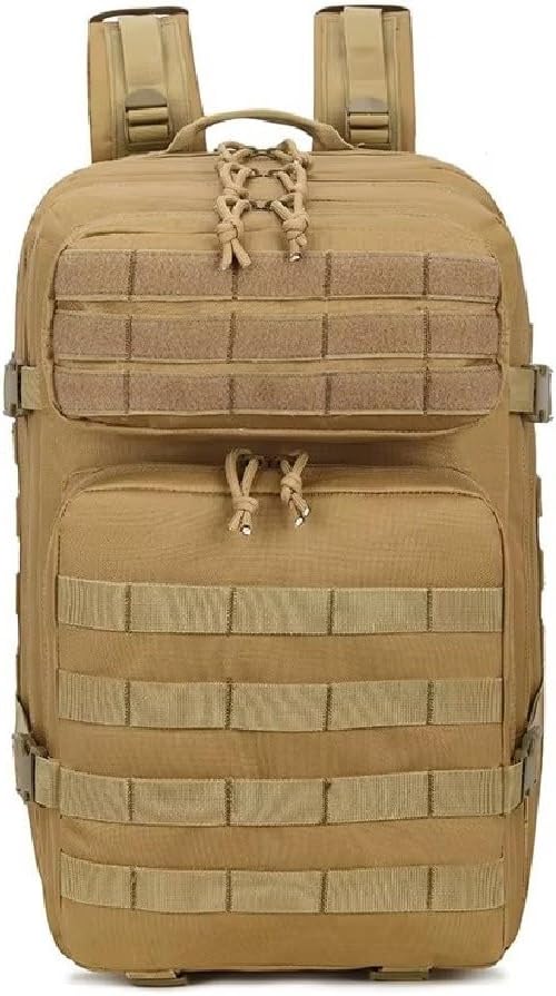 Backpack 40L Outdoor Travel Hiking Operator Waterproof Molle Tactical Rucksack Gear Tactical Backpack Bag. (CAMO OLIVE)