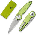 CIVIVI Starflare Pocket Knife for Men Women Button Lock Folding Knife with 3.3 Nitro-V Blade Milled Aluminum Handle Cool Knife for Everyday Carry C23052-3