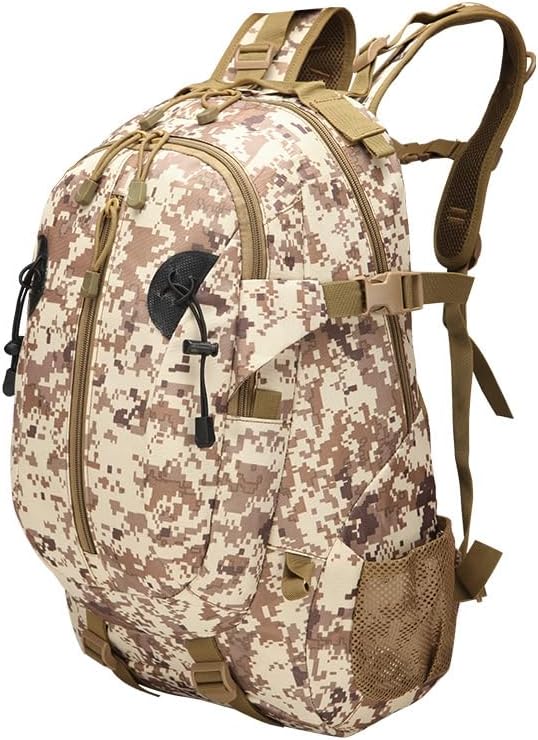 Military Extensible Travel Backpack Tactical Waterproof Bag LargeSuitable for HikingCampingHikingOutdoor SportsWork 40L (khaki 36-55L)