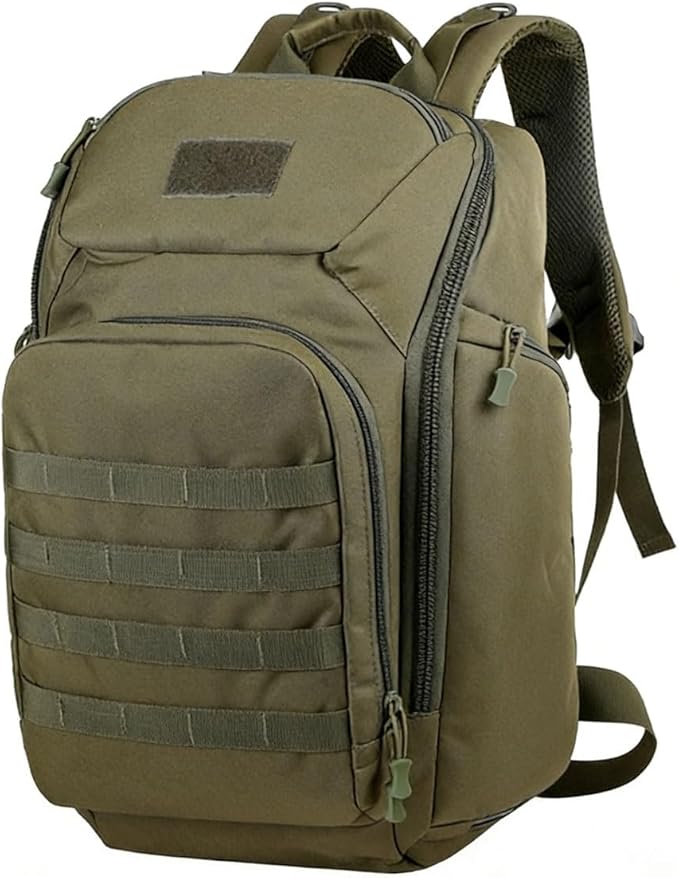 LINGYUE Tactical Backpack BagpackWaterpoof Resistant Outdoor Hiking Travel Daypack With 14 Laptop Compartment(Green)