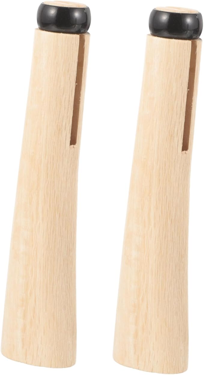 POPETPOP 2set Ergonomic Wooden Axe Handles Replacement Grip for Camping Gardening and Outdoor Activities and Comfortable Design for Firewood and Branch Cutting
