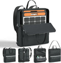 Solar Panel Storage Bag with Deepened Opening Compatible with Jackery SolarSaga 100W/100X/200W Featuring Pull-Tab Zipper and Multiple Accessory Compartments Solar Panel Travel Storage Case