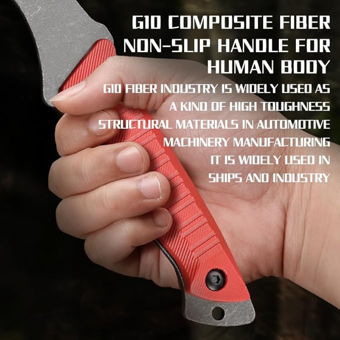 6PC Camping Axe Folding Survival Axe Outdoor Adventure Tactical Camping Axe (Black)