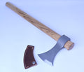 BLADED Throwing Hatchet w/Sheath - Made in USA Axe w/Forged 4140 Steel Head &amp 100% American Hickory Wood Handle - Small Competition &amp Survival Tomahawk - Kindling Camping &amp Chopping Metal