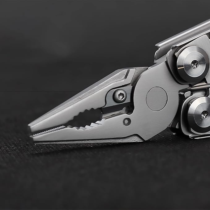 17-In-1 Multitool with Safety Locking 420 Stainless Steel Multitool Pliers Bottle Opener with Sheath for Outdoor Survival Camping Hunting and Hiking