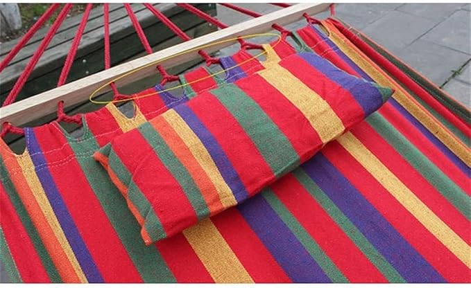 Portable Hammock Portable Outdoor Canvas Camping Hammock Garden Swing Chair Tent Tree for Outdoor Beach Garden Backyard for Backpacking Beach (Color : B)