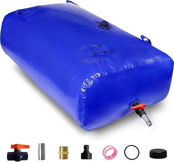 3000 L/792.5 gal Water Bladder Storage Containers Foldable Portable Water Tank Large Capacity Soft Water Bag Drought Resistance Fire Prevention Emergency Water