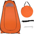 Privacy Pop Up Shower Tent Portable Camping Shower1-2 Person Camping Toilet Shower Tent Dressing Changing RoomLightweight Instant Rain Shelter for Car Camping Hiking Beach Picnic FishingOrange