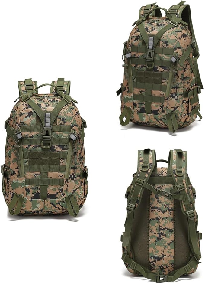 Military Tactical Backpack Large Military Pack Army 3 Day Assault Pack Molle Bag Rucksack Assault Bag (Jungle Digital)