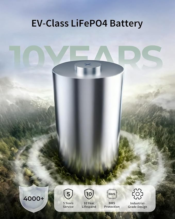 1536Wh ABOK Ark2000 Portable Power Station LiFePO4 Battery Expandable to 4.6kWh 1.3 Hrs 0-100% Hypercharging UPS App 2000W AC Solar Generator for Camping Emergency RV Off-Grid Living