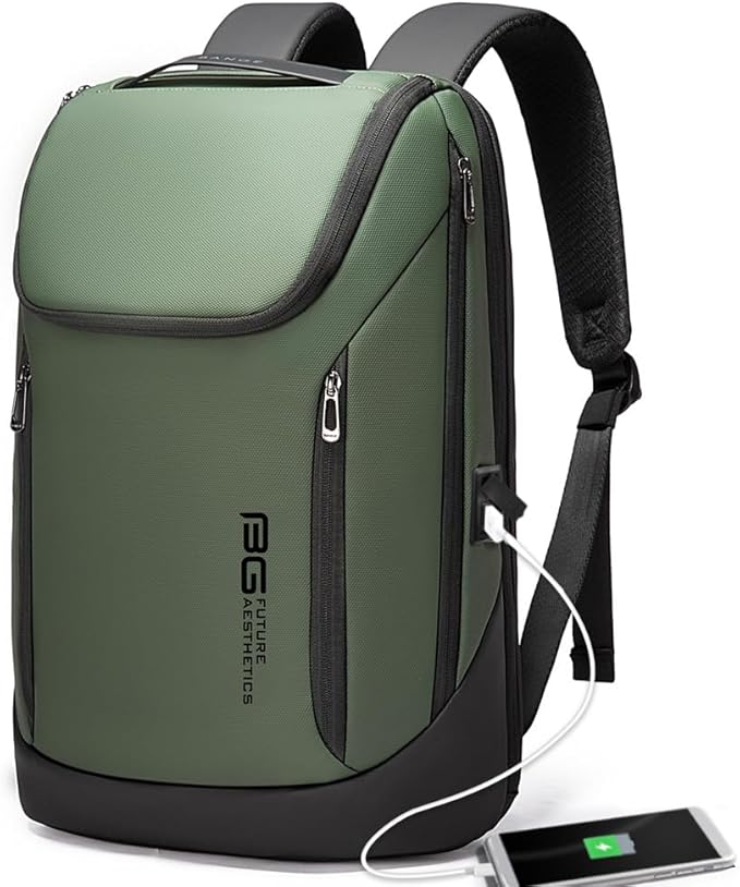 BANGE Business Smart Backpack Waterproof fit 15.6 Inch Laptop Backpack with USB Charging PortTravel Durable Backpack