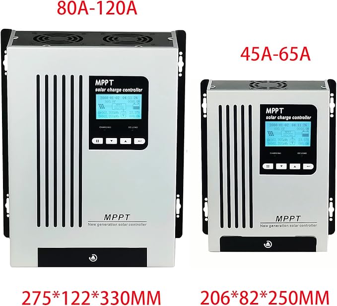 96V 55A MPPT Solar Charger Light Grey 3.3 kg Iron LCD Off-grid Solar Systems RVs Boats Solar Ebike Home Backup Power Systems