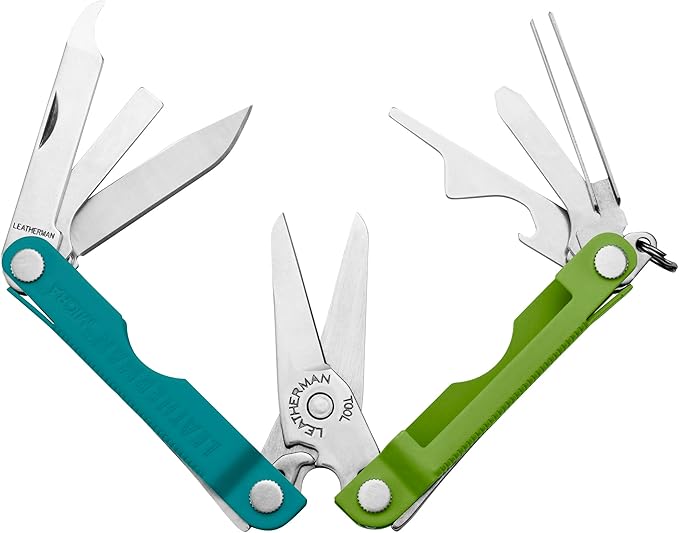 LEATHERMAN Micra Keychain Multi-tool with Grooming Tools Mini Pocketknife for Everyday Carry (EDC) Hobbies &amp Outdoors Built in the USA Teal Twist