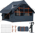 Inflatable Tents for CampingEasy Blow Up Tent with Hand Pump4 Seasons Waterproof Air Inflatable Camping Tent House for Family Weekend Camping