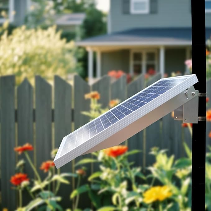Solar Panel Pole Mount Kit Adjustable Angle Mounting Bracket for 20w 30w 40w 50w Panel 0-90° Tilt Fits Flat Surface or Poles Dia.1.8 - 4 Inches