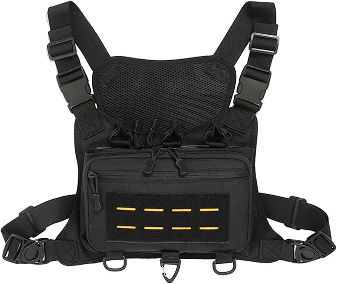 Tactical Chest Pack EDC Chest Bag Utility Molle Chest Rig Fishing Chest Pouch for Daily Life Cycling Camping Hiking