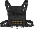 Tactical Chest Pack EDC Chest Bag Utility Molle Chest Rig Fishing Chest Pouch for Daily Life Cycling Camping Hiking