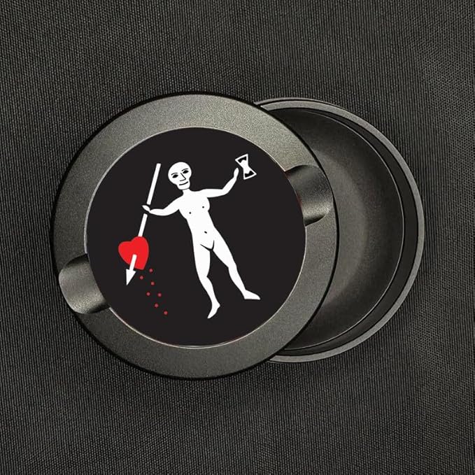 Metal Zyn Container | Holder | Can | Pouch | Pirate Flags Pirates Booty | John Quelch Heart and Spear