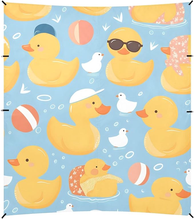 ALAZA Cool Duck Swimming Beach Tent Sun Shelter Portable Canopy Sunshade for Outdoor Camping Picnics Backyard Fun 10x9 ft