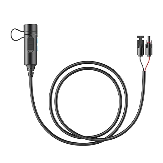 BLUETTI External Battery Connection Cable P090D to Solar Connector Compatible Portable Power Station EP500Pro