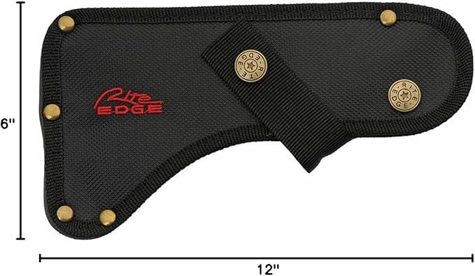 Old Glory Stainless Steel Blade Black Wood Handle 12 inch EDC Axe