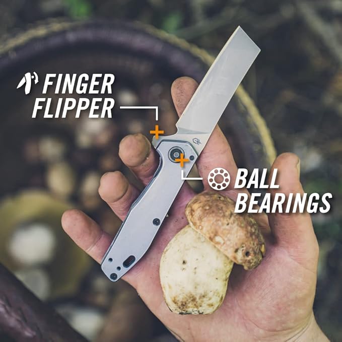 Gerber Gear Fastball Cleaver - Durable Folding Knife with Lock - Premium EDC Gear - 3 - Made in USA - Coyote Brown