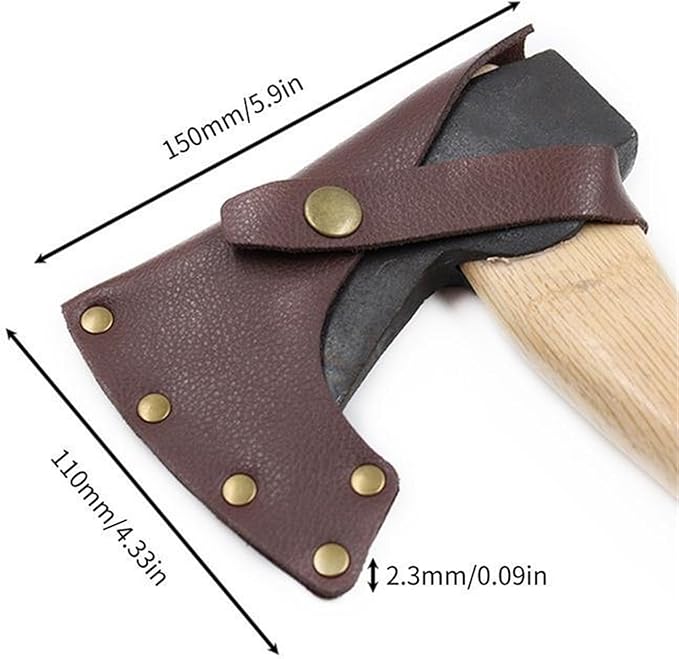 Multifuntional PU Leather Portable Survival Hatchet Soft for Axe Sheath Outdoor Camping Cover Protection Tools Axe Cover for Outdoor Camping Blade Protection