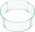 Fire Pit Glass Wind Guard Round Clear Tempered Glass Wind Guard for Round Fire Pit Table Firepit Accessory for Outdoor Use 22.8 L x 22.8 W x 8.7 H