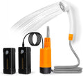 Portable Outdoor Shower with LED Lighting Battery-Driven Pump for Beaches Camping Gardens &amp Hiking