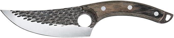 Zassenhaus Ranger Chef's Knife 11-inch Handmade Blade Steel with Hole Pakka Wood Handle with Leather Sheath for The Kitchen or as Outdoor Chef's Boning Chopping Knife