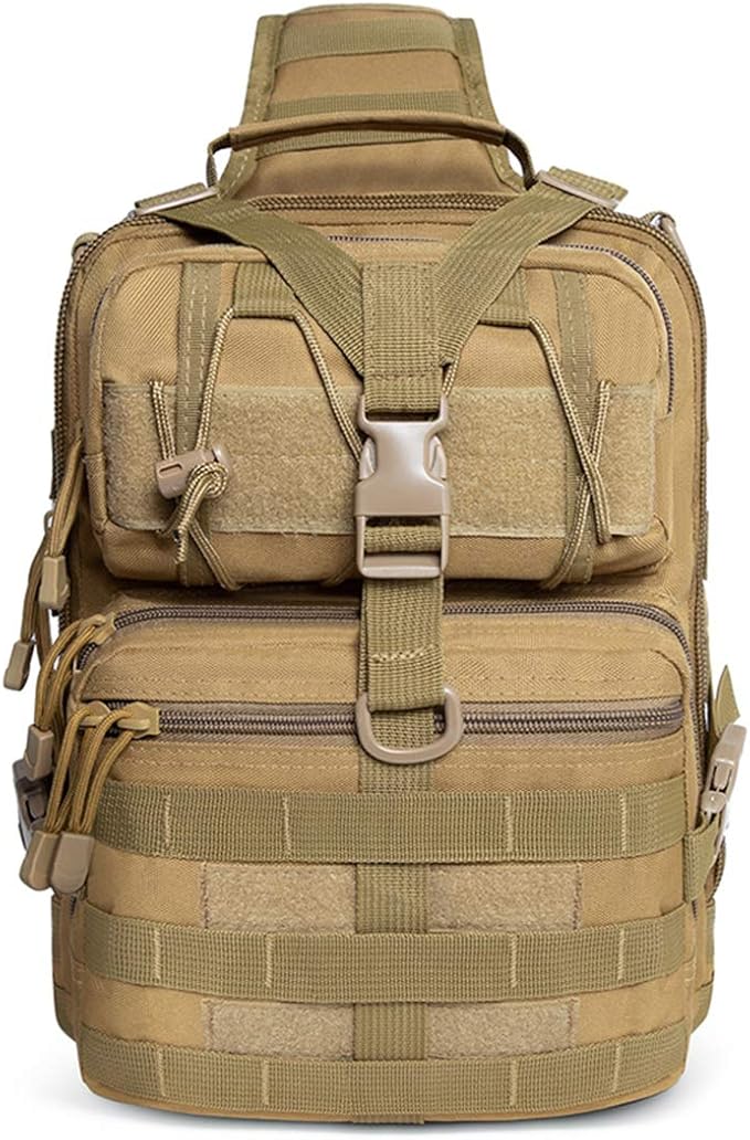 hopopower Tactical Sling Bag Sport Bag Military Rover Shoulder Backpack EDC Assault Range Bag Chest Pack Handbag Waterproof