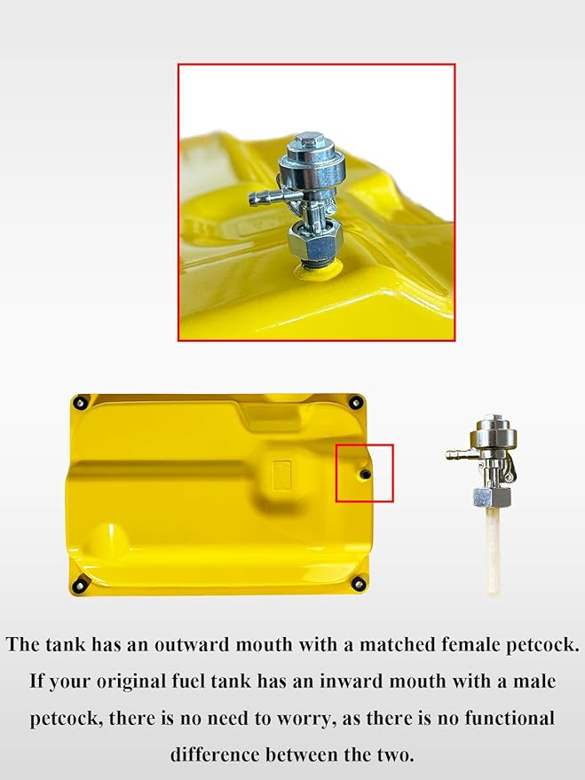 YAMAKATO ≈17x23.5 Generator Gas Fuel Tank for Champion 5500 6250 6500 6875 7000 7200 7500 7800 7850 8000 9000 9375 Watt Firman Honda Clone 5KW（7 gallons）
