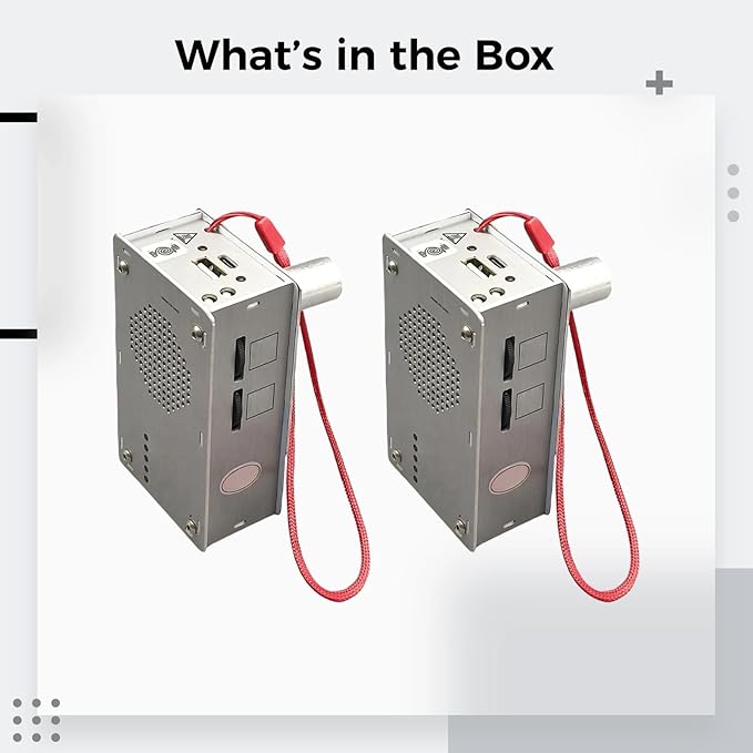 Hand Crank Generator - 2026 New Portable Survival Generator Emergency Power Bank With Flashlight Fm Radio &amp Windproof Plasma Lighter Aluminum Alloy Hand-cranked Charger for Outdoor Camping (2)